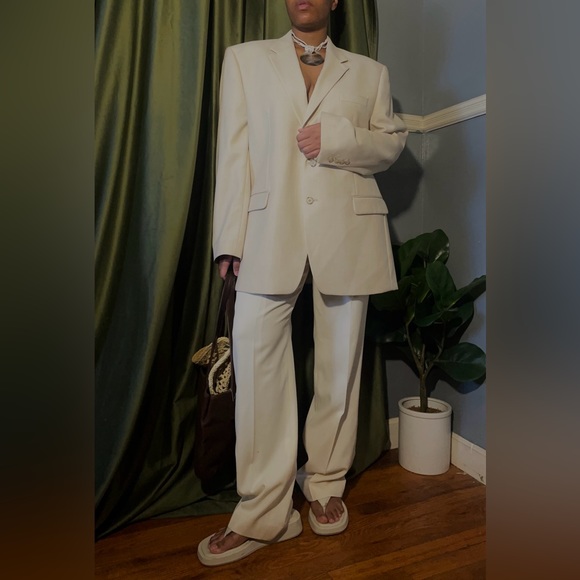 Chaps Other - Chaps Lapel Blazer with Shoulder Pads